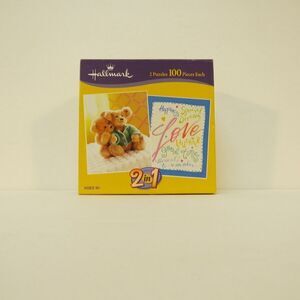 Hallmark 2 in 1 puzzle Bear Love Hasbro VTG 100 Pieces NIB 2004 Made in the USA